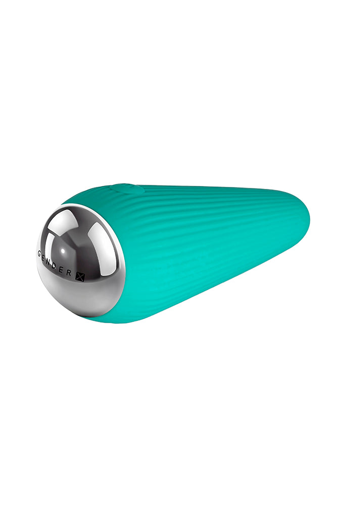 Gender X - O Cone Bullet Vibrator - Teal - Stag Shop