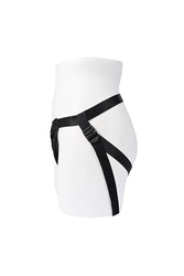 Gender X - Pleasure Harness Faux Leather Strap-On - Black - Stag Shop