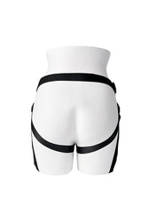 Gender X - Pleasure Harness Faux Leather Strap-On - Black - Stag Shop