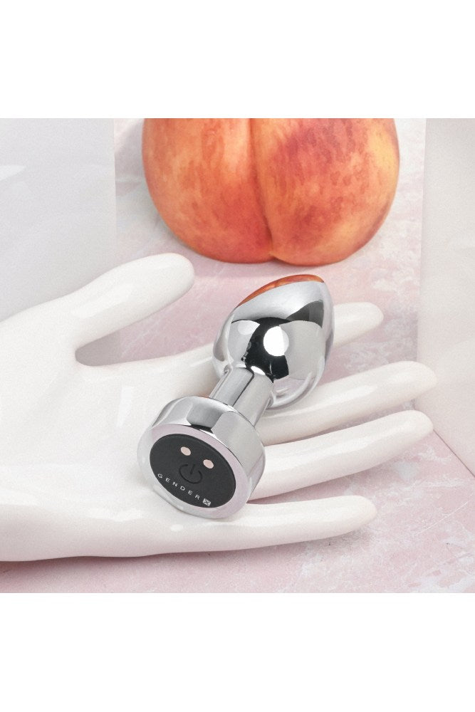 Gender X - Rockin Vibrating Metal Plug - Assorted Sizes - Silver - Stag Shop