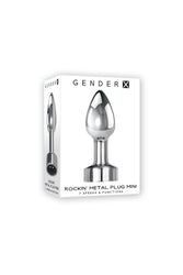 Gender X - Rockin Vibrating Metal Plug - Assorted Sizes - Silver - Stag Shop