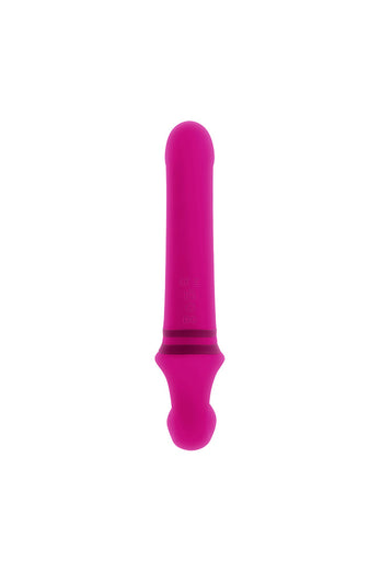 Gender X - Sharing Is Caring Vibrating Strapless Strap-On - Pink - Stag Shop