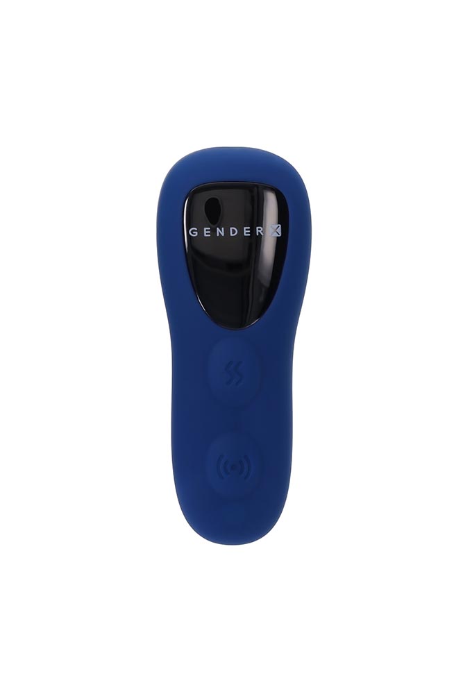 Gender X - Sway With Me Vibrating Butt Plug & Remote Control - Blue - Stag Shop