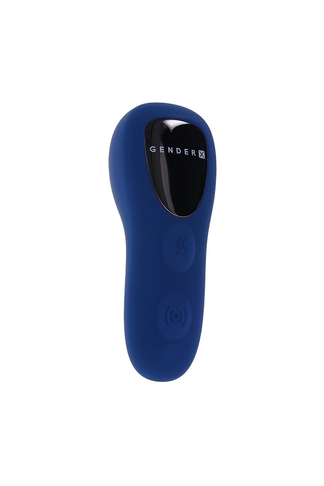 Gender X - Sway With Me Vibrating Butt Plug & Remote Control - Blue - Stag Shop