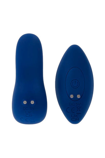 Gender X - Sway With Me Vibrating Butt Plug & Remote Control - Blue - Stag Shop
