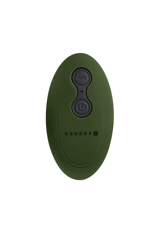 Gender X - The General G-Spot Vibrator With Come-Hither Motion - Green - Stag Shop