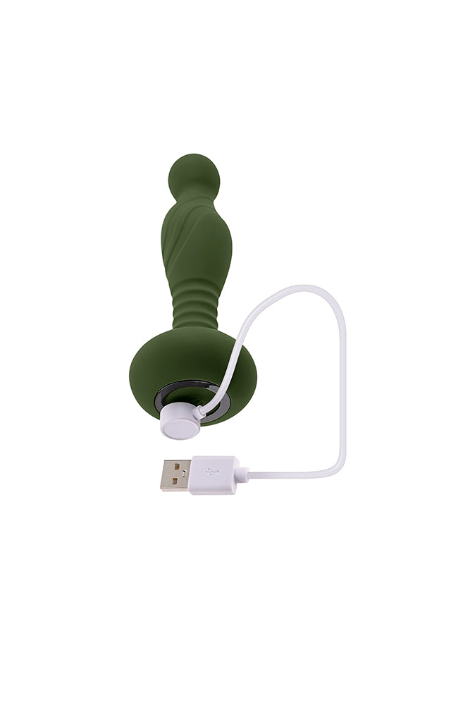 Gender X - The General G-Spot Vibrator With Come-Hither Motion - Green - Stag Shop
