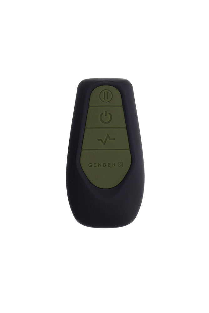 Gender X - The Hunk Thrusting Remote Control Vibrator - Green - Stag Shop