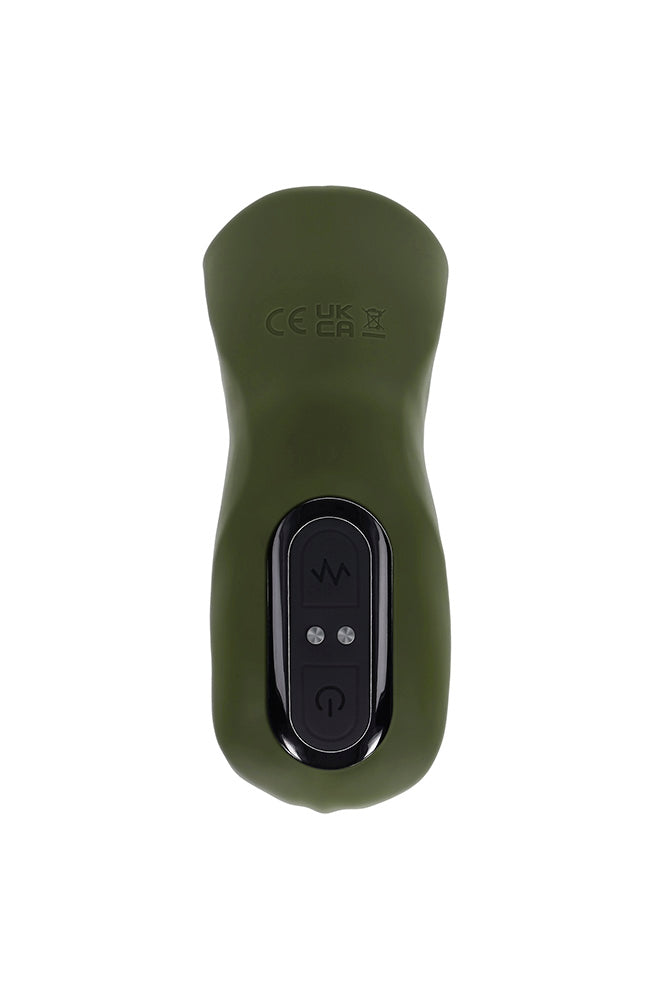 Gender X - The Hunk Thrusting Remote Control Vibrator - Green - Stag Shop