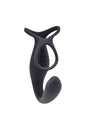 Gender X - The Wrangler Vibrating Prostate Probe & Cock Ring - Black - Stag Shop