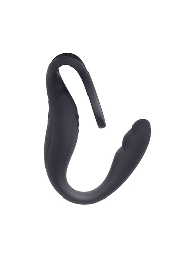 Gender X - The Wrangler Vibrating Prostate Probe & Cock Ring - Black - Stag Shop