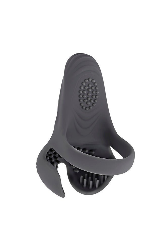 Gender X - Undercarriage Vibrating Cock Ring - Black - Stag Shop