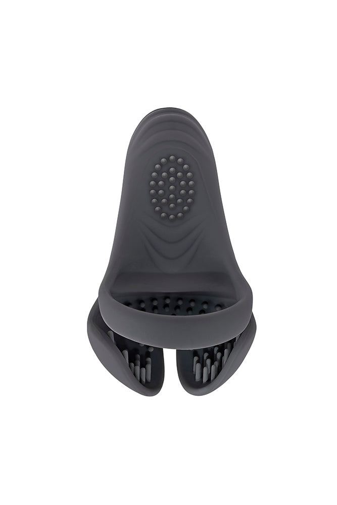 Gender X - Undercarriage Vibrating Cock Ring - Black - Stag Shop