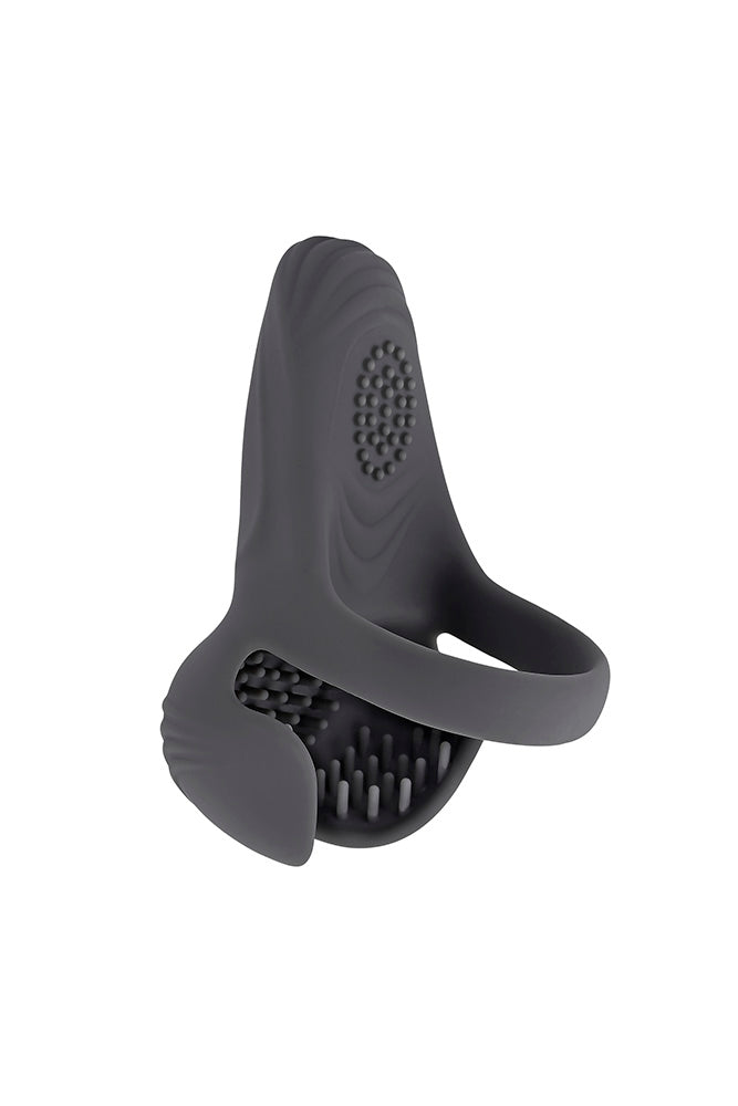 Gender X - Undercarriage Vibrating Cock Ring - Black - Stag Shop