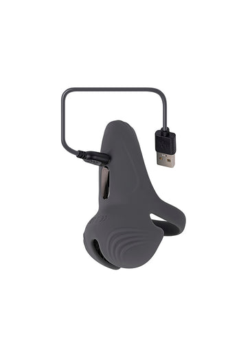 Gender X - Undercarriage Vibrating Cock Ring - Black - Stag Shop