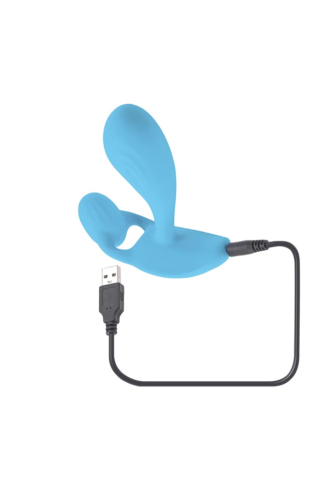 Gender X - Wear Me Out Vibrator with Remote Control - Blue - Stag Shop