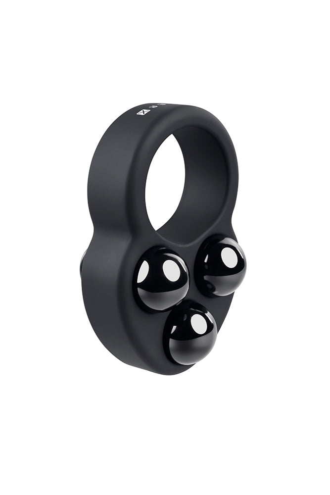 Gender X - Workout Ring Weighted Cock Ring - Black - Stag Shop