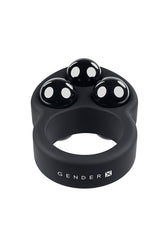 Gender X - Workout Ring Weighted Cock Ring - Black - Stag Shop