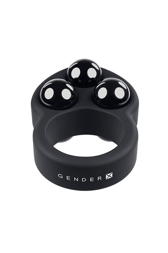 Gender X - Workout Ring Weighted Cock Ring - Black - Stag Shop