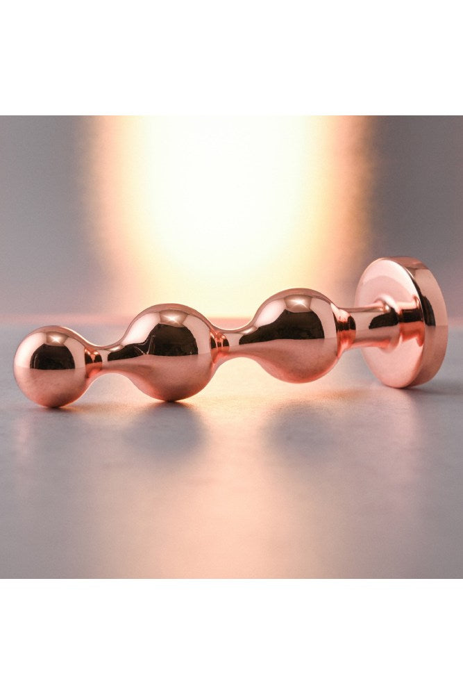 Gender X - Gold Digger Small Butt Plug - Rose Gold - Stag Shop