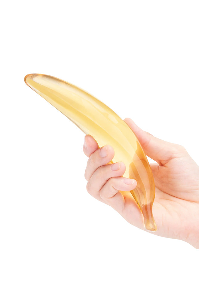 Gläs - Banana Joy 7" Glass Dildo - Stag Shop