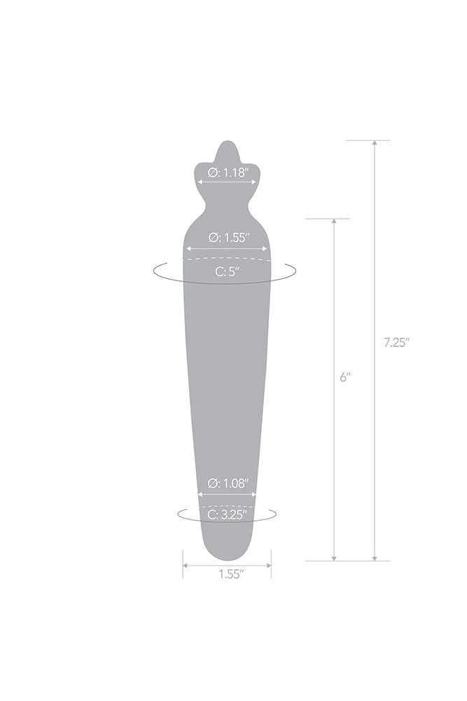 Gläs - Bunny's Secret 7.25" Glass Dildo - Stag Shop