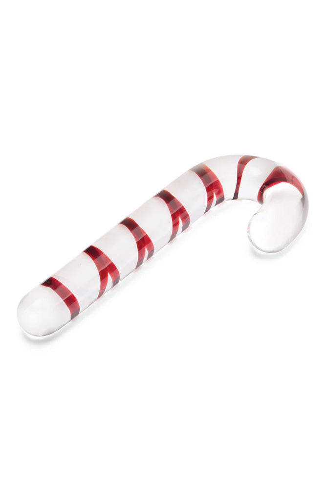 Gläs - Candy Cane Dream 7.5" Glass Dildo - Stag Shop