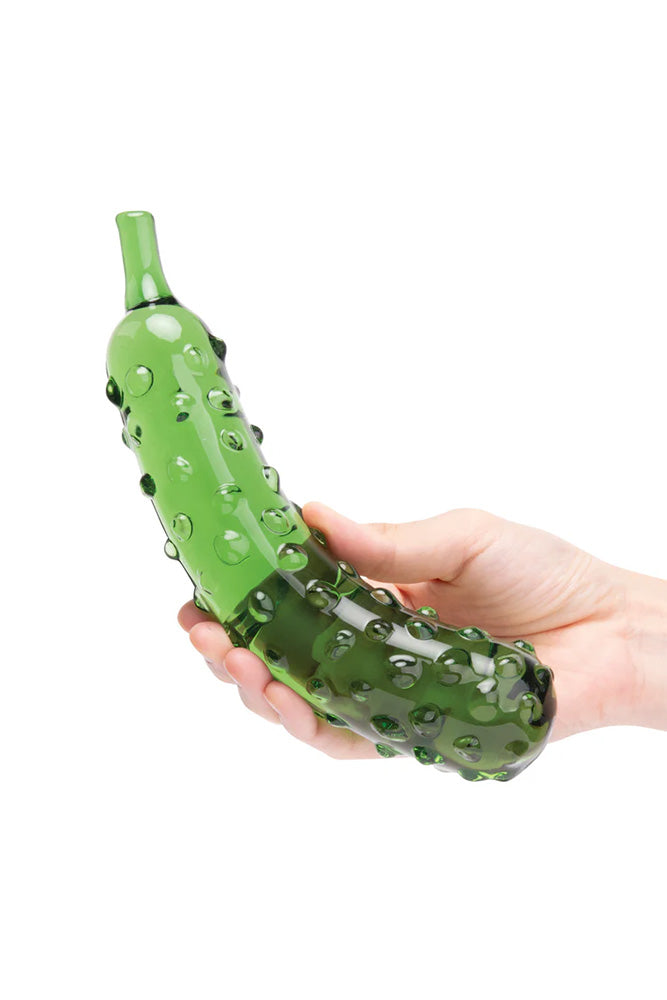 Gläs - Caressing Cucumber 8.25" Glass Dildo - Stag Shop