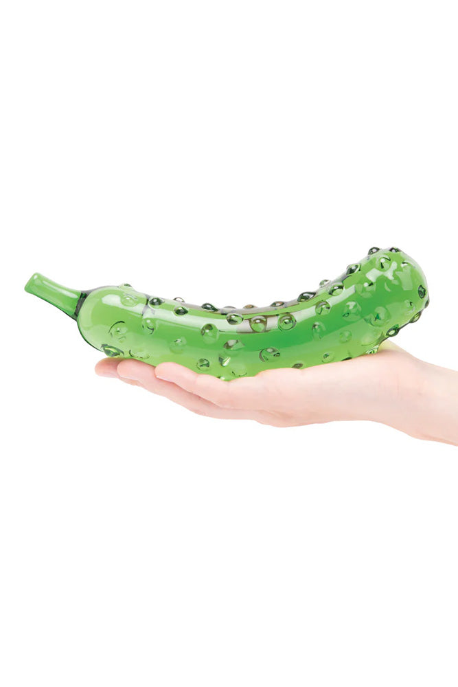 Gläs - Caressing Cucumber 8.25" Glass Dildo - Stag Shop