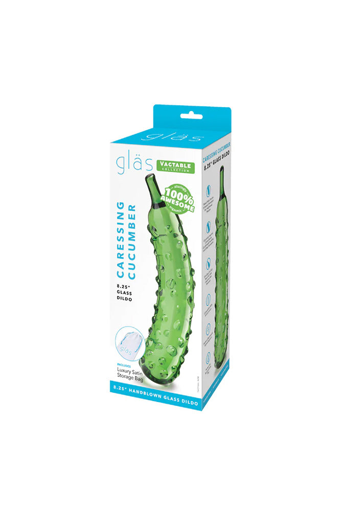 Gläs - Caressing Cucumber 8.25" Glass Dildo - Stag Shop