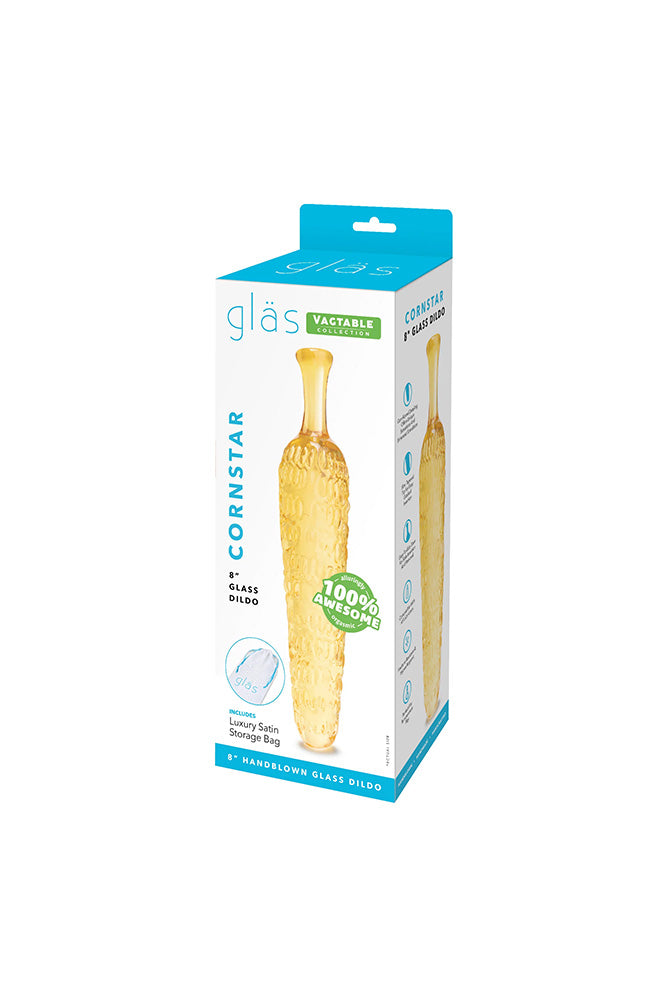 Gläs - Cornstar 8" Glass Dildo - Stag Shop