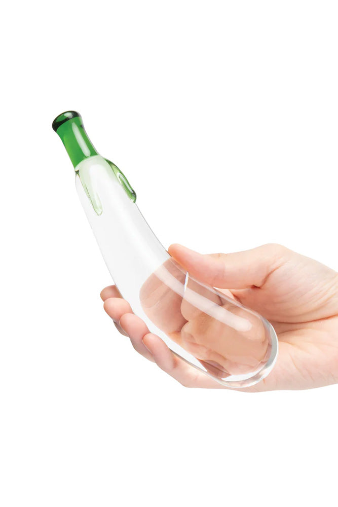 Gläs - Eggplant Ecstasy 7.25" Glass Dildo - Stag Shop