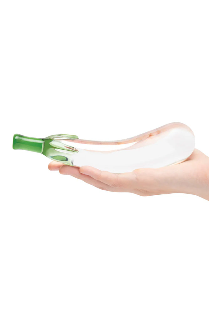 Gläs - Eggplant Ecstasy 7.25" Glass Dildo - Stag Shop
