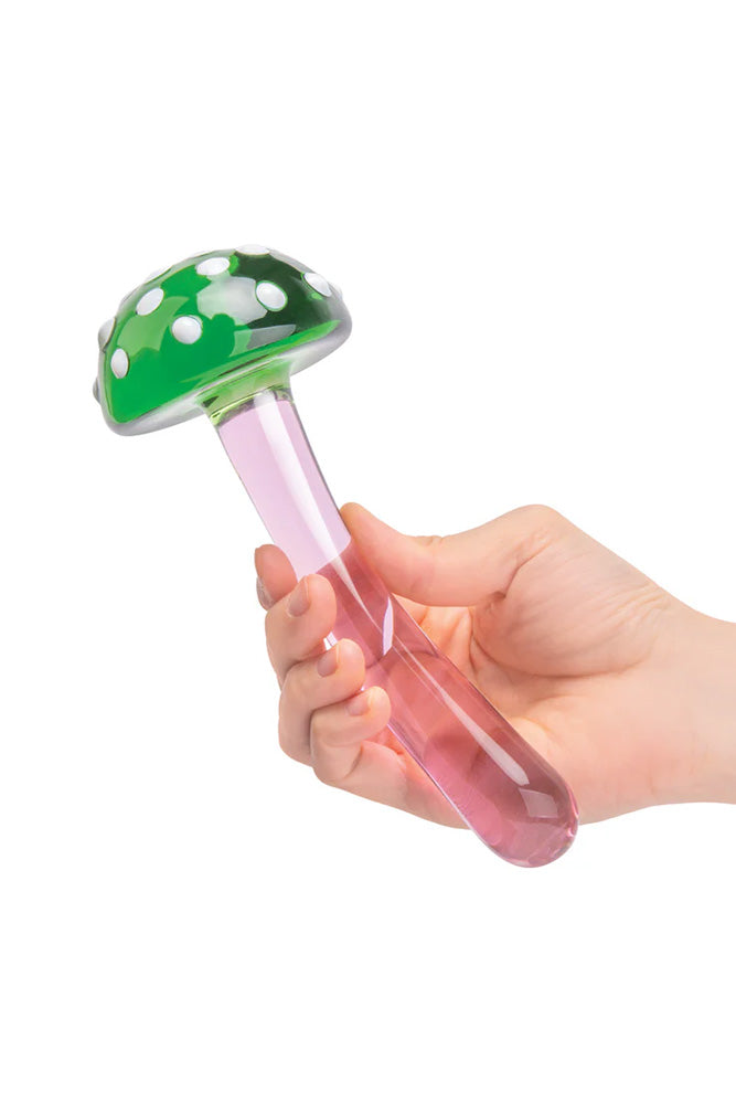 Gläs - Magic Mushroom 7.5" Glass Dildo - Stag Shop