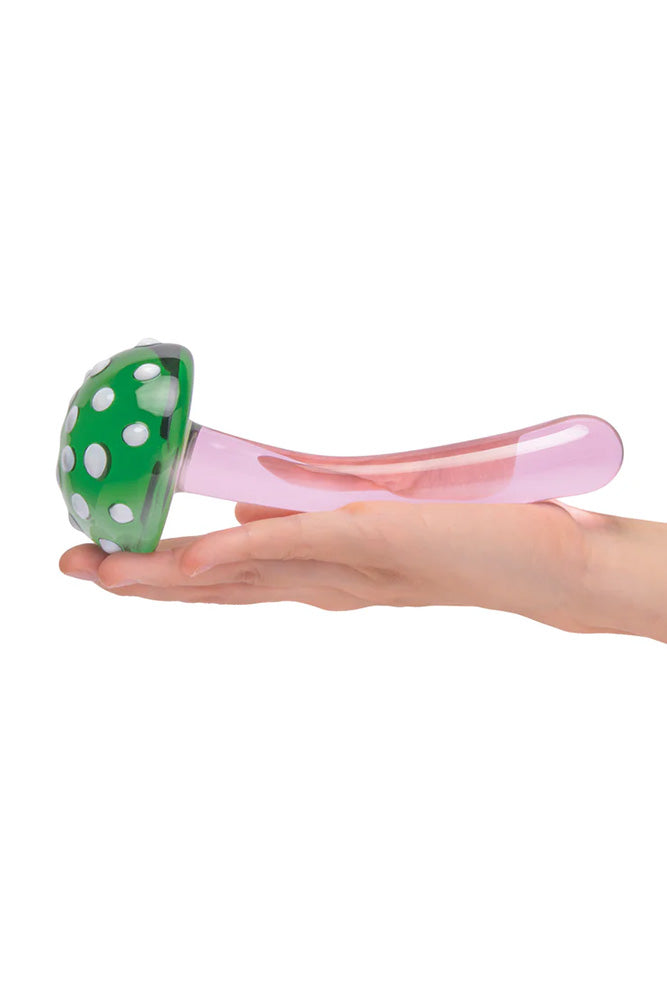 Gläs - Magic Mushroom 7.5" Glass Dildo - Stag Shop