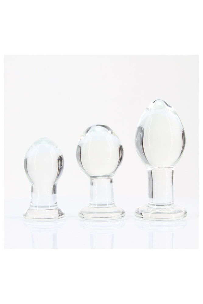 NS Novelties - 3 PC Crystal Anal Training Kit - Clear - Stag Shop
