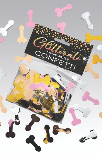 Little Genie - Glitterati Penis Confetti - Metallic - Stag Shop