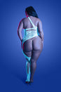 Fantasy Lingerie - Glow - Lights Get Low Asymmetrical Bodystocking & Panty - Stag Shop
