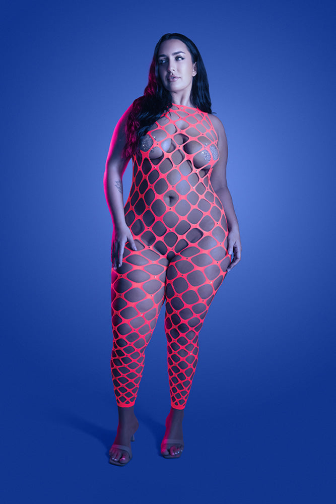 Fantasy Lingerie - Want It All Reversible Bodystocking & Pasties - Stag Shop