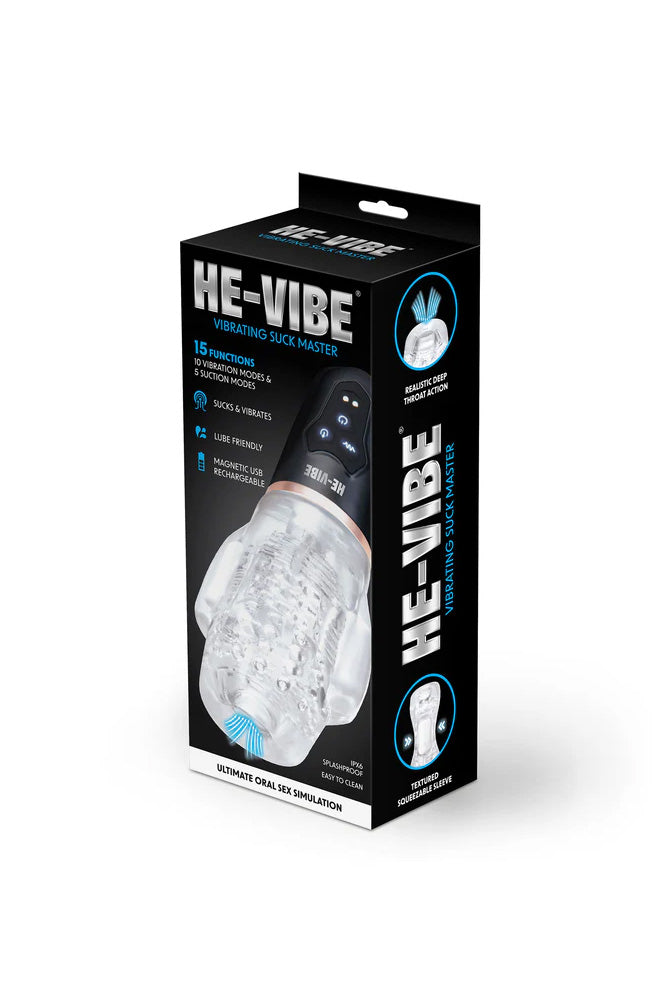 He-Vibe - Vibrating Suck Master Vibrating & Suction Masturbator - Stag Shop