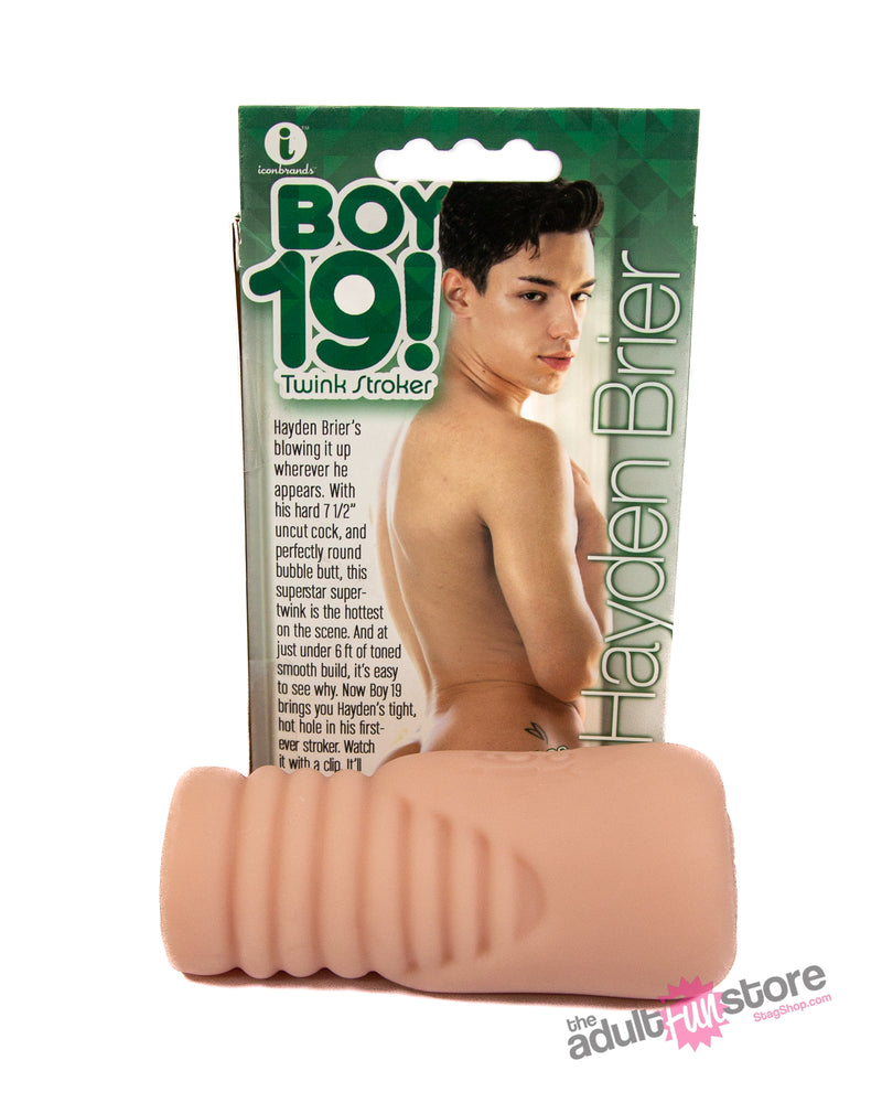 Icon Brands - BOY 19 Teen Twink - Hayden Brier - Custom Anal Masturbator - Stag Shop