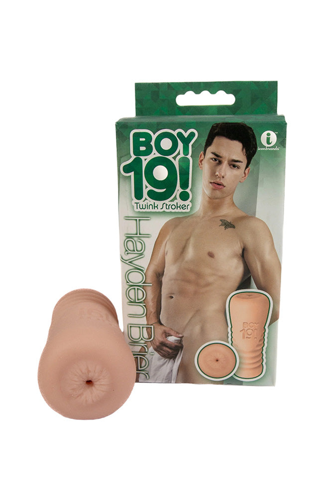 Icon Brands - BOY 19 Teen Twink - Hayden Brier - Custom Anal Masturbator - Stag Shop