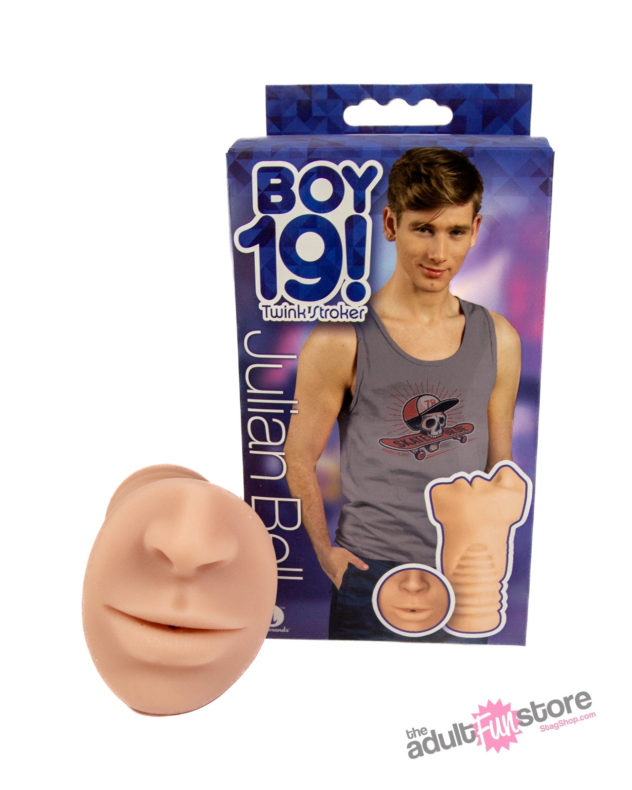 Icon Brands - BOY 19 Teen Twink - Julian Bell - Custom Oral Masturbator - Stag Shop