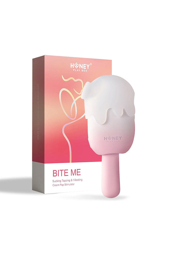 Honey Play Box - Bite Me Sucking, Tapping & Swinging Vibrator - Pink - Stag Shop
