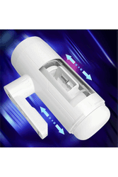 Honey Play Box - Blanche Thrusting & Vibrating Automatic Masturbator - White - Stag Shop