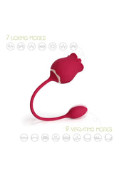 Honey Play Box - Fiona Licking Rose & Vibrating Egg - Red - Stag Shop