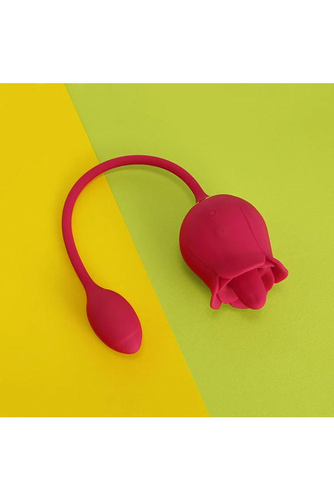 Honey Play Box - Fiona Licking Rose & Vibrating Egg - Red - Stag Shop