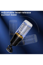 Honey Play Box - Gale Rotating & Thrusting Masturbator - Black/Clear - Stag Shop