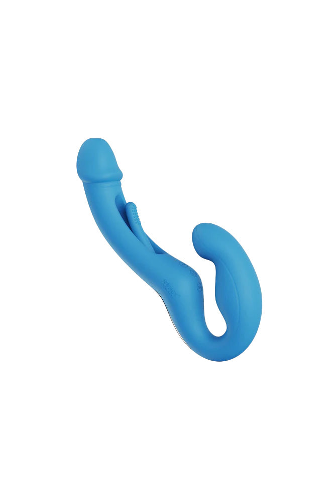 Honey Play Box - Harmony Duo App-Controlled Strapless Strap-on - Blue - Stag Shop