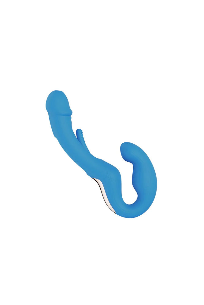 Honey Play Box - Harmony Duo App-Controlled Strapless Strap-on - Blue - Stag Shop